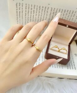 Nhẫn Vàng 24K "Song Tâm Đồng Nhất"