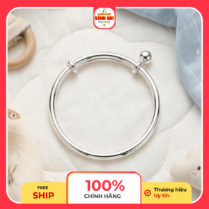 Lắc tay bạc nõn dành cho trẻ dưới 3 tuổi