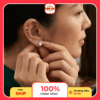Hoa tai nụ đá chốt ren 4 3