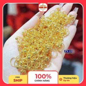 Hoa tai vàng tây nhỏ xinh