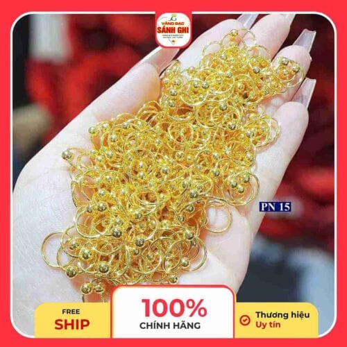 Hoa tai vàng tây nhỏ xinh 1 2 11 11zon