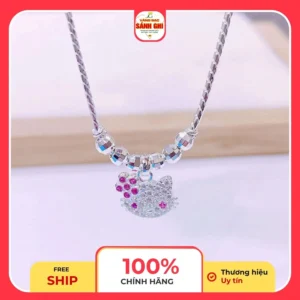 Dây chuyền bạc kitty cho bé gái