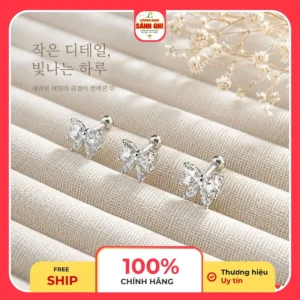 Khuyên Tai Bướm Xuân Lấp Lánh