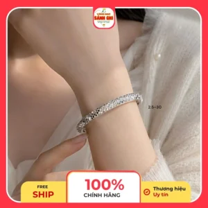 Lắc tay bạc lấp lánh 3 chỉ sang trọng