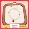 Lắc tay bạc charm dâu tây 2 Khung ss║un phs║⌐m 11