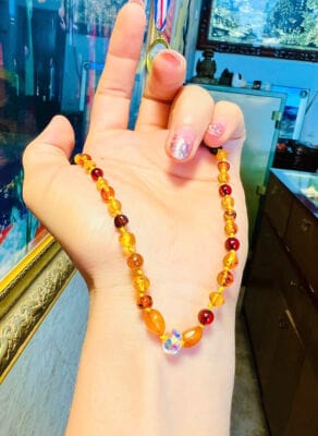 Dây chuyền hổ phách kết hợp pha lê 299k 10 z7810326056383 42d2b78a030d1cb346bea4d2a4ea3b93