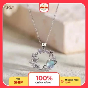 Dây chuyền bạc chủ đề thổ tinh