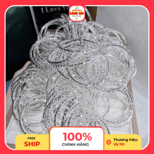 Lắc tay bạc phay lấp lánh