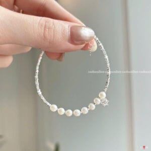 Lắc tay nơ đá phong thuỷ